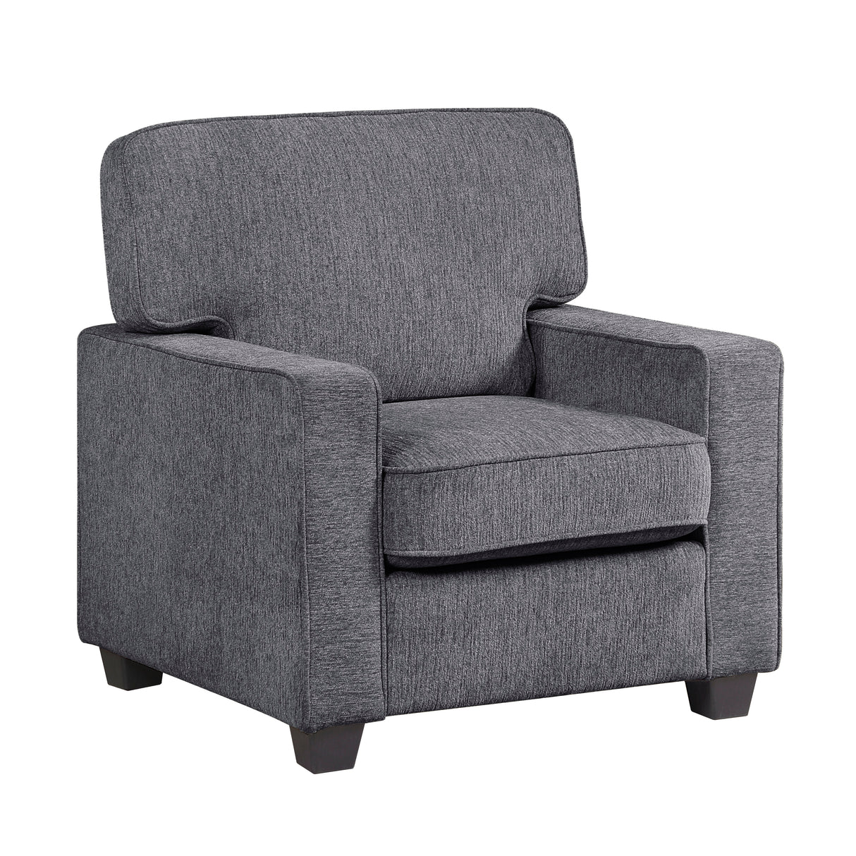 Frances Dark Gray Modern Living Room Set