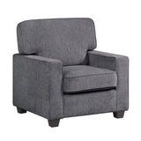 Frances Dark Gray Modern Living Room Set