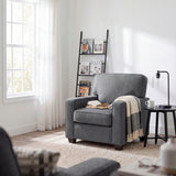 Frances Dark Gray Chair from Homelegance - Luna Furniture