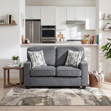 Frances Dark Gray Loveseat from Homelegance - Luna Furniture