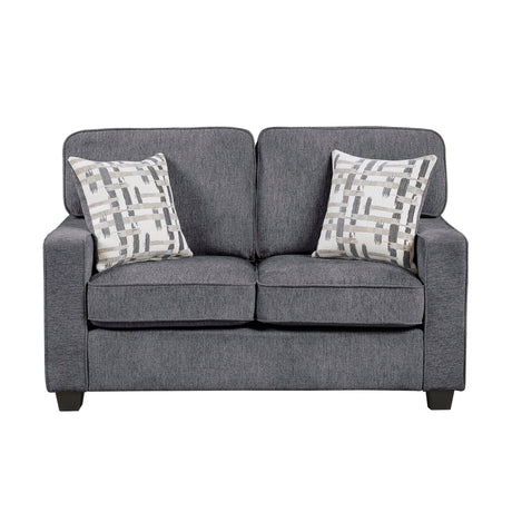 Frances Dark Gray 2-Piece Living Room Set from Homelegance - Luna Furniture