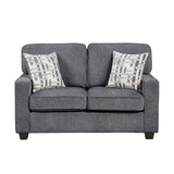 Frances Dark Gray Modern Living Room Set