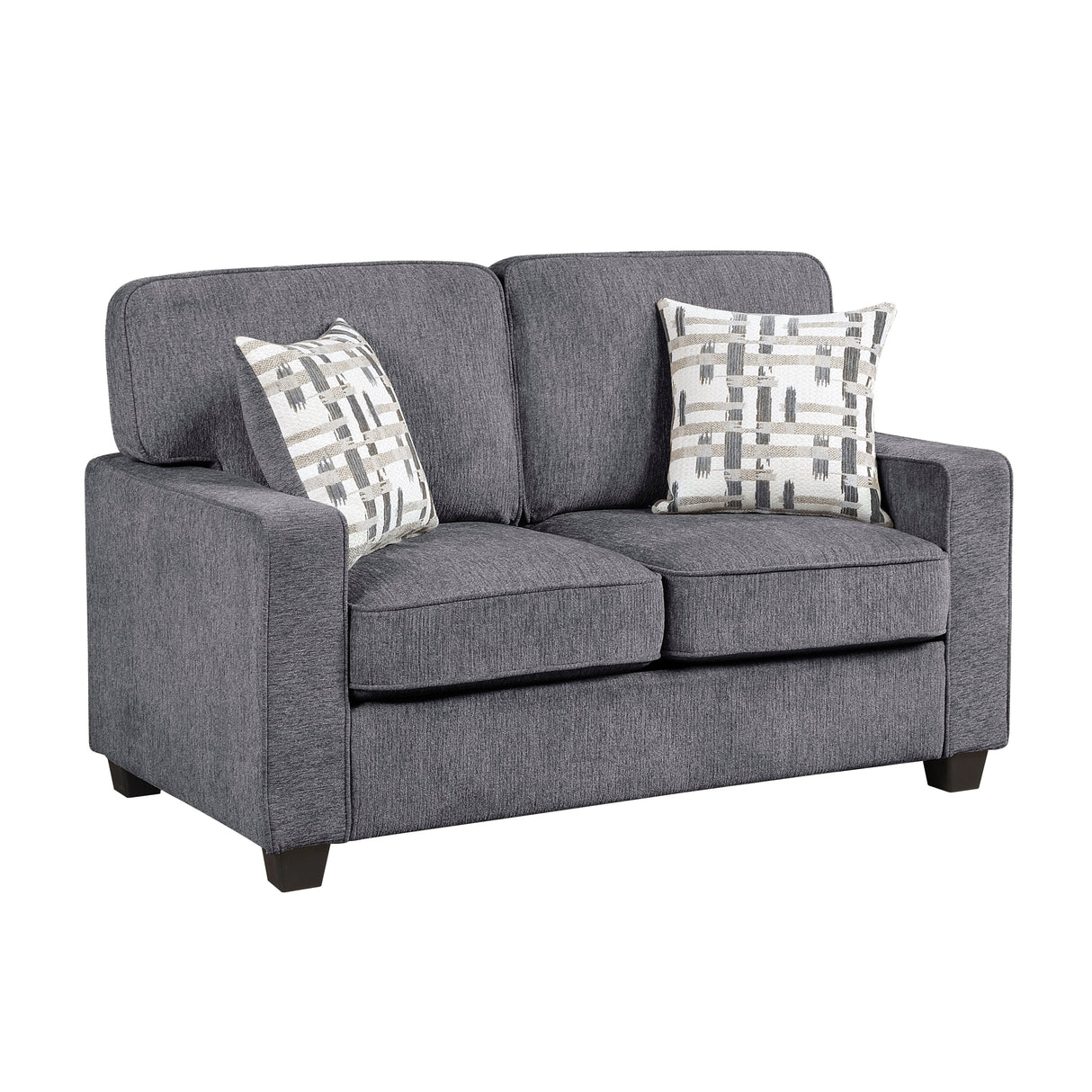 Frances Dark Gray Modern Living Room Set