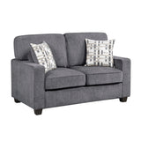 Frances Dark Gray Modern Living Room Set