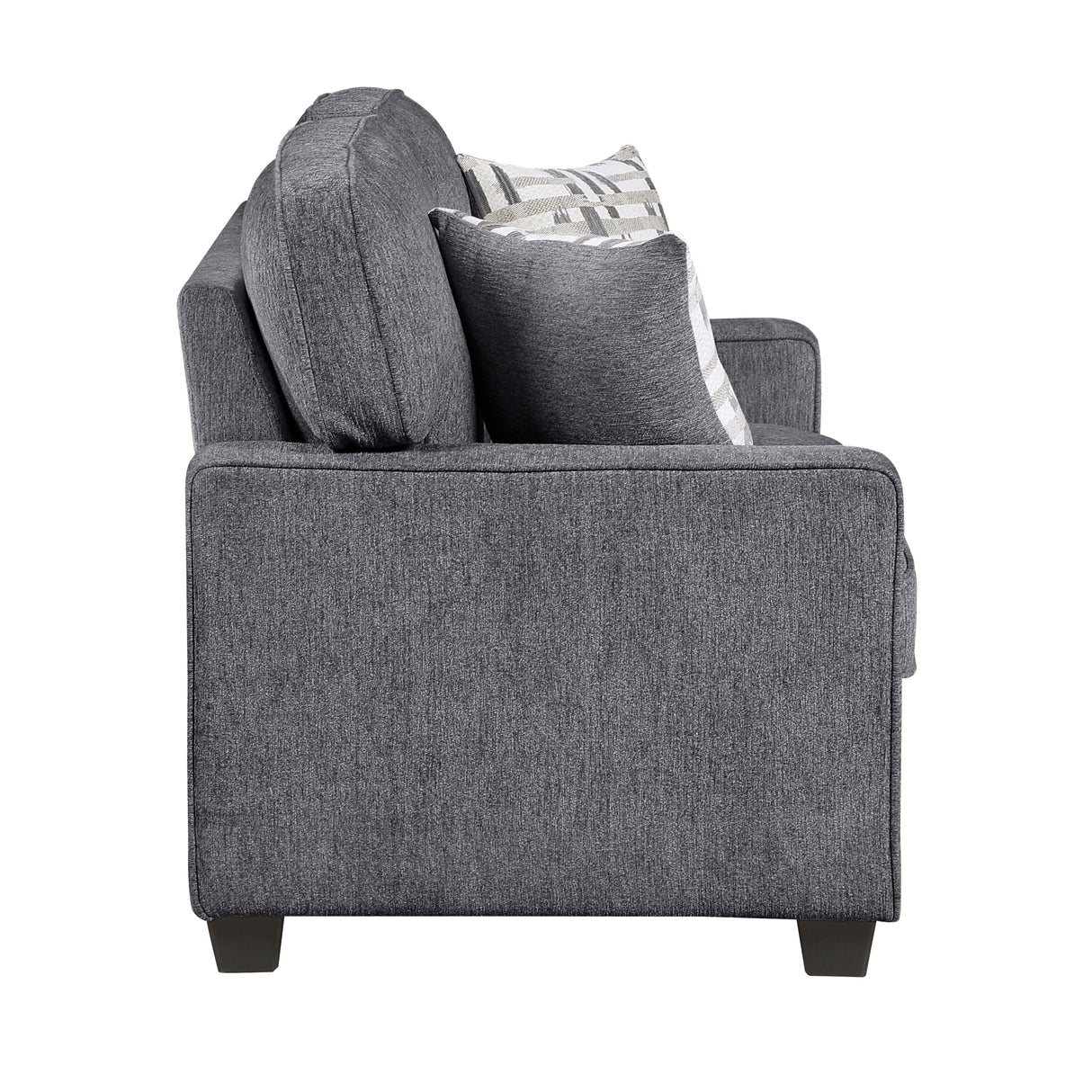 Frances Dark Gray Modern Living Room Set
