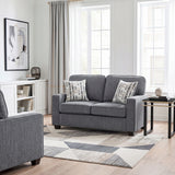 Frances Dark Gray Loveseat from Homelegance - Luna Furniture