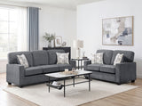 Frances Dark Gray Modern Living Room Set