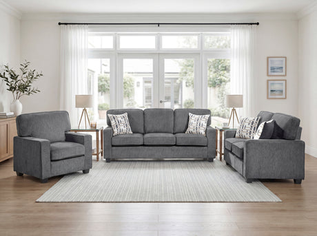 Frances Dark Gray Modern Living Room Set from Homelegance - Luna Furniture
