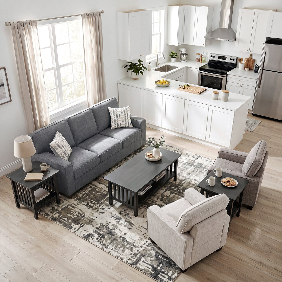 Frances Dark Gray Chair from Homelegance - Luna Furniture