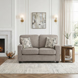 Frances Brown Loveseat from Homelegance - Luna Furniture