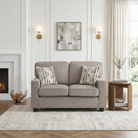 Frances Brown Loveseat from Homelegance - Luna Furniture