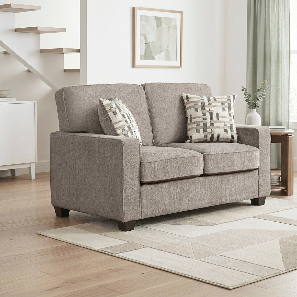 Frances Brown Loveseat from Homelegance - Luna Furniture