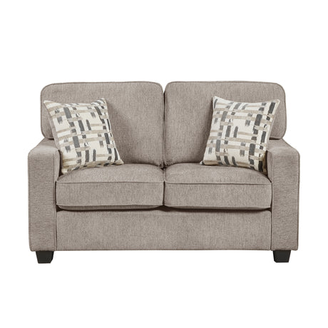 Frances Brown Loveseat from Homelegance - Luna Furniture