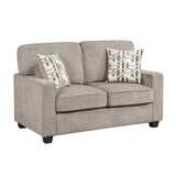 Frances Brown Loveseat from Homelegance - Luna Furniture