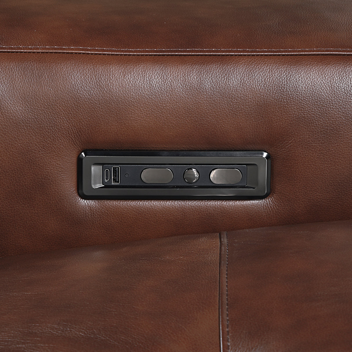 9790BRW-ARPWH (3/6)Power Armless Reclining Chair with Power Headrest from Homelegance - Luna Furniture