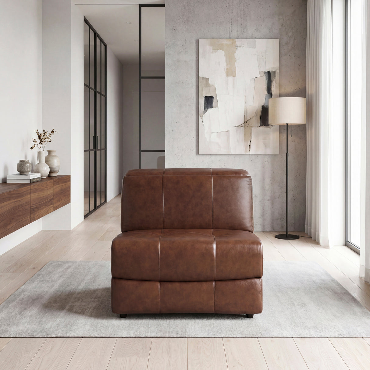 9790BRW-AC (2/6)Armless Chair from Homelegance - Luna Furniture