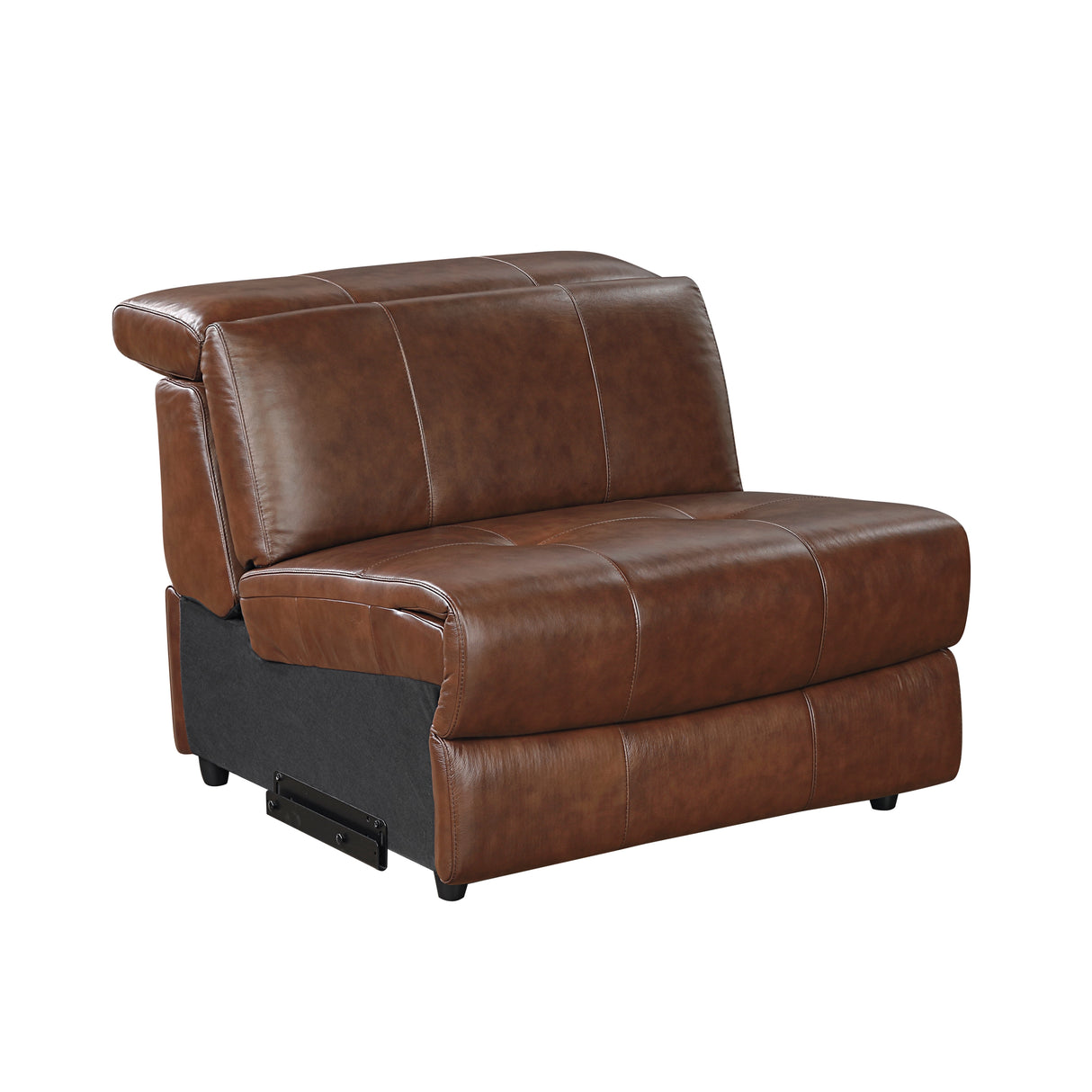 Sutton Brown 6-Piece Modular Leather Power Reclining Sectional 9790BRW from Homelegance - Luna Furniture