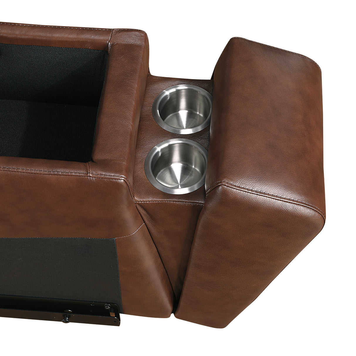 9790BRW-ARPWH (3/6)Power Armless Reclining Chair with Power Headrest from Homelegance - Luna Furniture