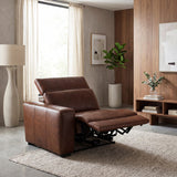 9790BRW-LRPWH (1/6)Power Left Side Reclining Chair with Power Headrest and Charging Ports from Homelegance - Luna Furniture