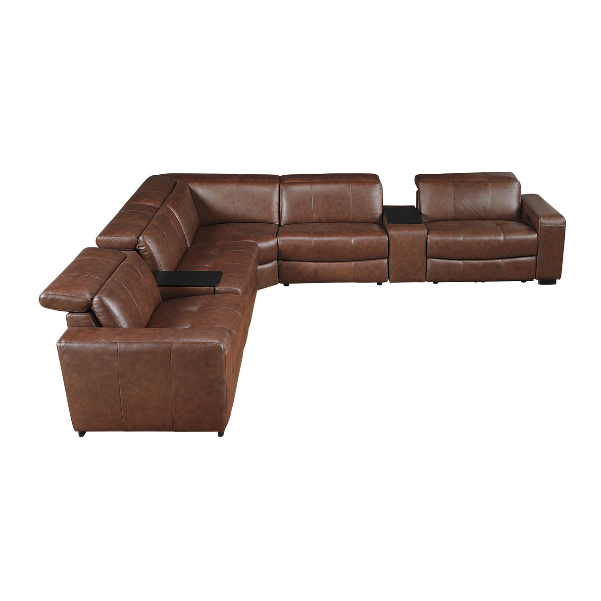 9790BRW-ARPWH (3/6)Power Armless Reclining Chair with Power Headrest from Homelegance - Luna Furniture