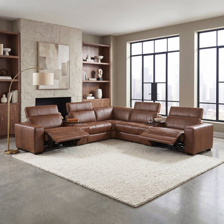 9790BRW-ARPWH (3/6)Power Armless Reclining Chair with Power Headrest from Homelegance - Luna Furniture