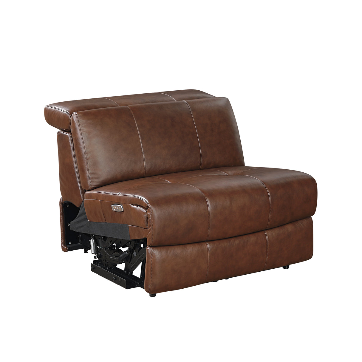 9790BRW-ARPWH (3/6)Power Armless Reclining Chair with Power Headrest from Homelegance - Luna Furniture