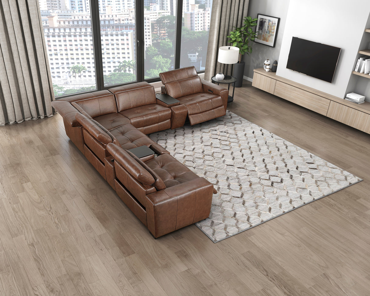 9790BRW-CR (4/6)Corner Seat from Homelegance - Luna Furniture