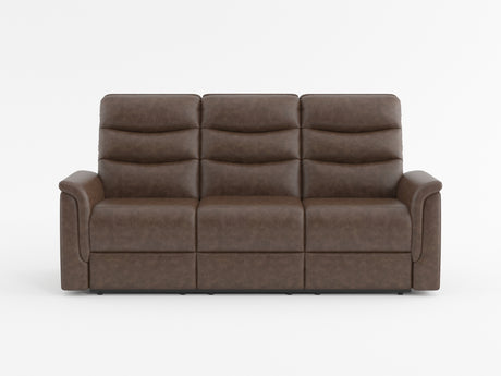 Metric Brown Double Reclining Sofa with Drop-down Cup Holders from Homelegance - Luna Furniture