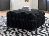 Midnight-Madness Onyx Oversized Accent Ottoman from Ashley Furniture - Luna Furniture