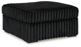 Midnight-Madness Onyx Sofa, Loveseat and Oversized Ottoman from Ashley Furniture - Luna Furniture