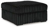 Midnight-Madness 3-Piece Sectional with Ottoman in Onyx from Ashley Furniture - Luna Furniture