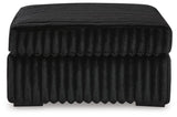 Midnight-Madness Onyx Oversized Chair with Accent Ottoman from Ashley Furniture - Luna Furniture