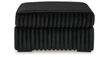 Midnight-Madness Oversized Chaise and Oversized Accent Ottoman from Ashley - Luna Furniture