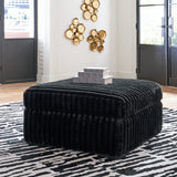 Midnight-Madness Onyx Oversized Chair with Accent Ottoman from Ashley Furniture - Luna Furniture