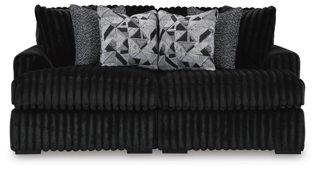 Midnight-Madness Onyx 2-Piece Oversized Double Chaise from Ashley Furniture - Luna Furniture