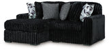 Midnight-Madness Onyx 2-Piece LAF Sectional from Ashley Furniture - Luna Furniture