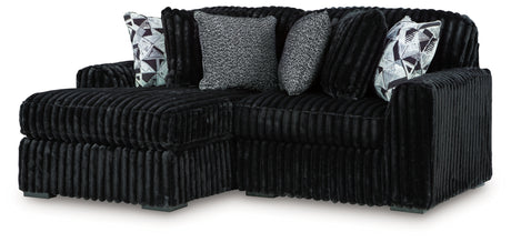 Midnight-Madness Onyx 2-Piece LAF Sectional from Ashley - Luna Furniture