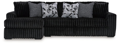 Midnight-Madness Onyx 2-Piece LAF Chaise Sectional from Ashley - Luna Furniture