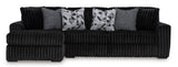 Midnight-Madness Onyx 2-Piece LAF Chaise Sectional from Ashley - Luna Furniture