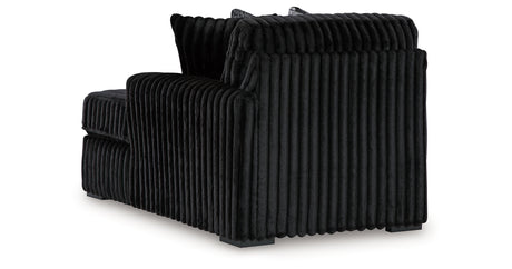 Midnight-Madness Onyx 2-Piece Sectional and Oversized Chaise from Ashley - Luna Furniture