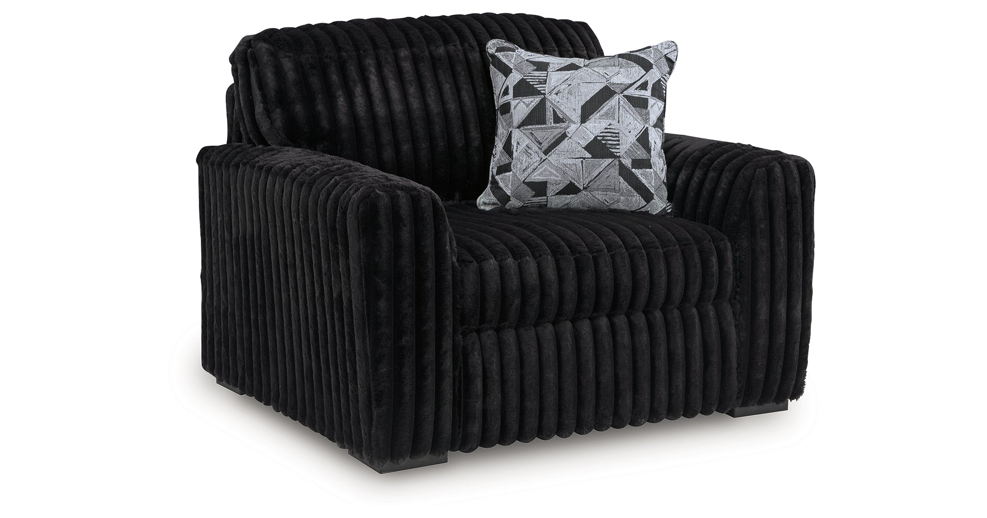 バクアリード Midnight-Madness Onyx Oversized Chair – Luna Furniture