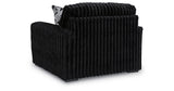 Midnight-Madness Onyx Oversized Chair with Accent Ottoman from Ashley Furniture - Luna Furniture