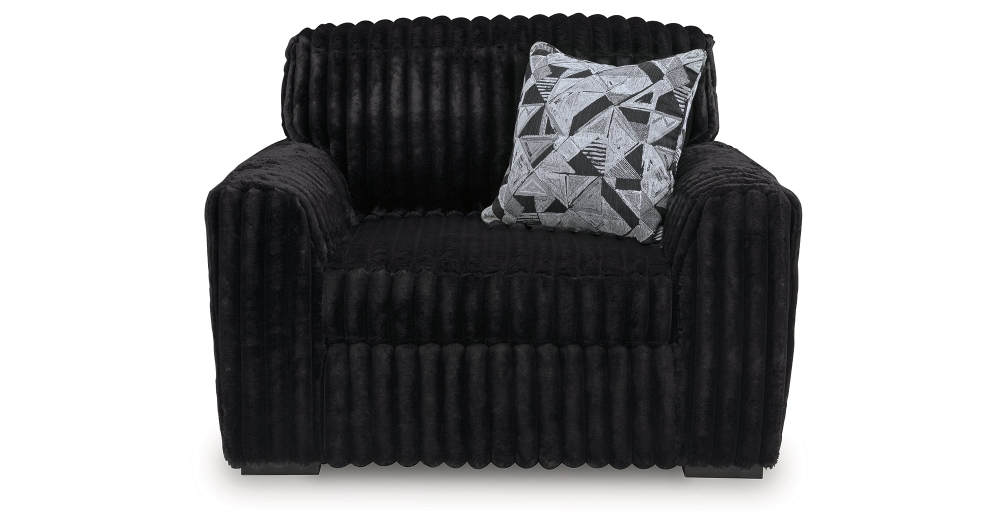 激レア アングラ Brother Most - Mood & Intensity Midnight-Madness Onyx Oversized Chair – Luna Furniture