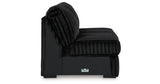 Midnight-Madness Onyx Armless Loveseat from Ashley Furniture - Luna Furniture