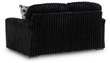 Midnight-Madness Onyx Sofa, Loveseat and Oversized Ottoman from Ashley Furniture - Luna Furniture