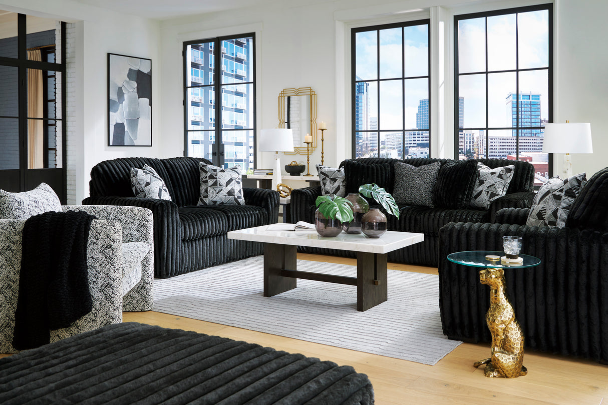 Midnight-Madness Onyx Living Room Set from Ashley - Luna Furniture