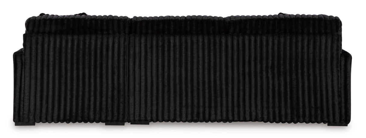 Midnight-Madness Onyx 2-Piece RAF Chaise Sectional from Ashley - Luna Furniture