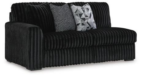 Midnight-Madness Onyx RAF Chase Sectional and Ottoman from Ashley - Luna Furniture