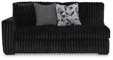 Midnight-Madness Onyx RAF Chase Sectional and Ottoman from Ashley Furniture - Luna Furniture