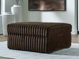 Midnight-Madness Chocolate Ottoman from Ashley - Luna Furniture